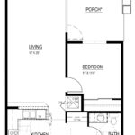 The Cambridge Affordable 1-bedroom Floor Plan in Seattle